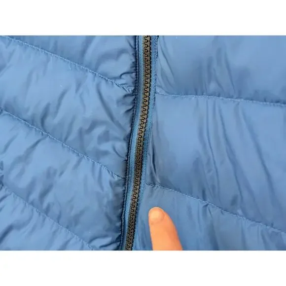 L.L. Bean Kids Ultralight 650 Down Hooded Jacket Size L (14-16) - Blue - Picture 6 of 14